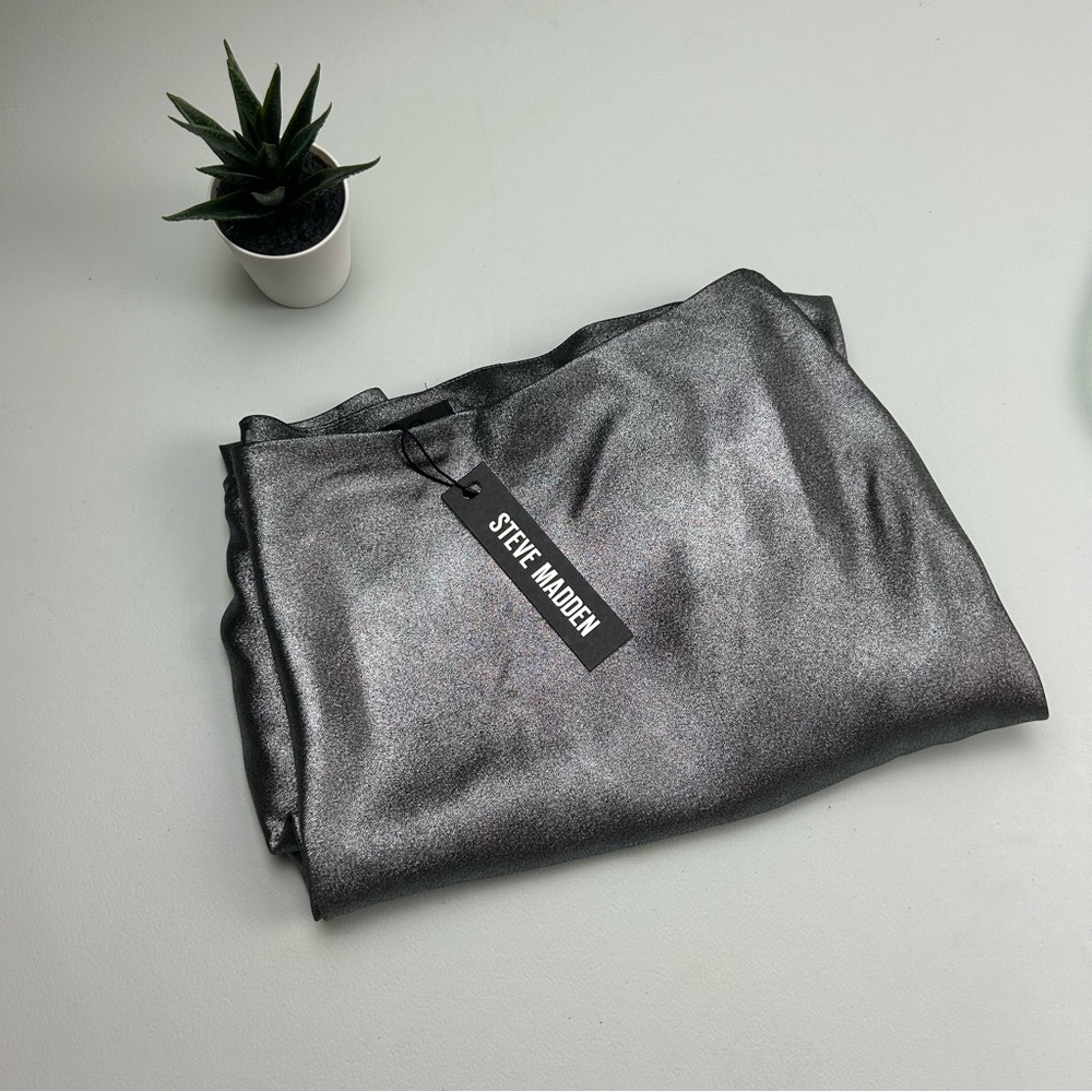 NWT Steve Madden Metallic Midi Skirt